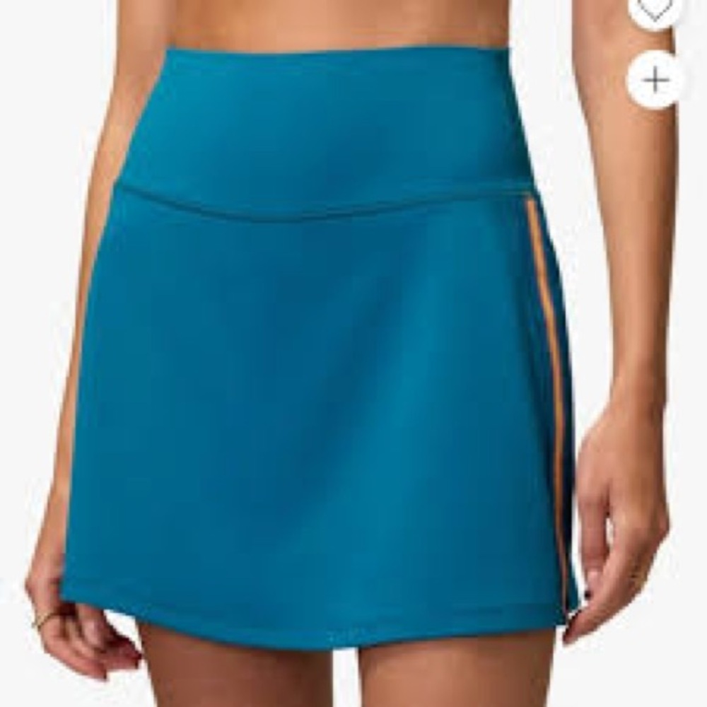 Spiritual Gangster Teal athletic Mini Skirt